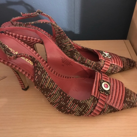 Pink and brown heels - Picture 2 of 2